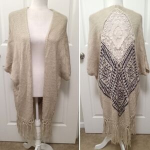 Blu Pepper duster long cardigan. Small